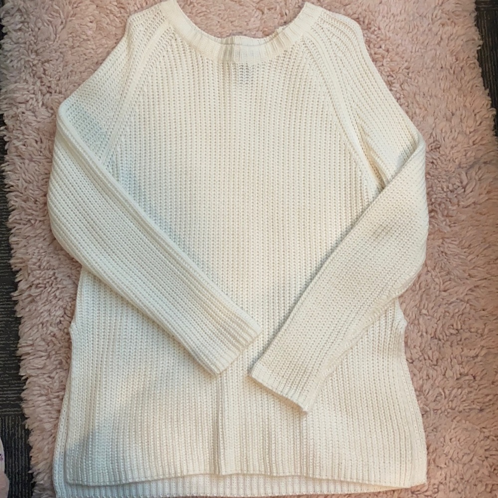 Oversized cream sweater